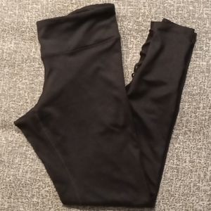 C9 Mesh Strappy Leggings - L, Black